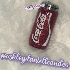 Custom Coca Cola / Coke Glitter Tumbler